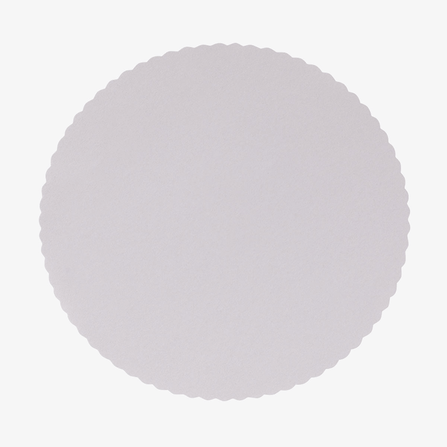 Runde Tortenunterlage mit 26 cm Durchmesser in Weiss, unbedruckt