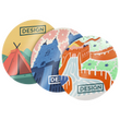 postkarten-gestanzte-form-rund-mit-heissfolie-bunt-bedrucken - Warengruppen Icon