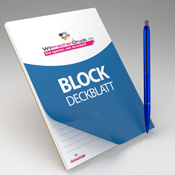 Block mit Deckblatt