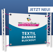 Textilbanner Blockout