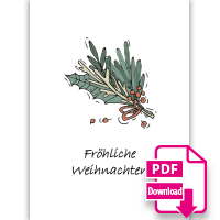 Druckvorlage PDF Mistelzweig