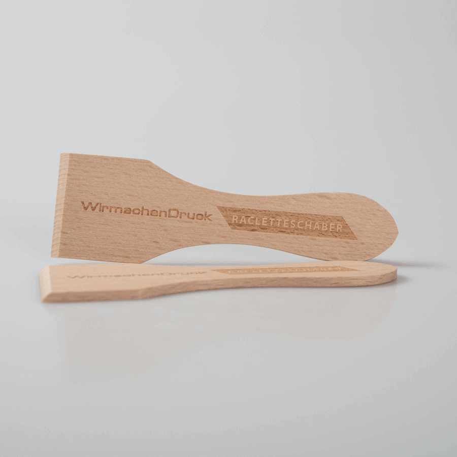 Racletteschaber mit eigenem Logo Küchenhelfer Racletteschaber mit eigenem Logo
