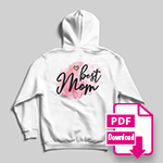 Druckdaten pdf Hoodie Muttertag