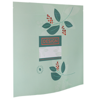 Aluminiumpapier-Standbodenbeutel 19 x 19 x 11 cm mit neutralem Boden und Ventil, 4-farbig bedruckt