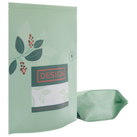 Aluminium-Standbodenbeutel 11 x 19 x 7 cm mit individuellem Boden und Ventil, 4-farbig bedruckt