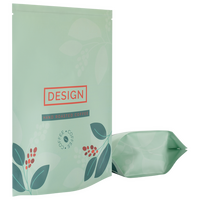 Aluminium-Standbodenbeutel 13 x 22 x 7 cm mit individuellem Boden, 4-farbig bedruckt