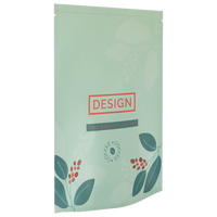 Aluminium-Standbodenbeutel 13 x 22 x 7 cm mit neutralem Boden, 4-farbig bedruckt