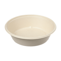 Bagasse-Salatschale rund 900 ml, naturbraun, unbedruckt