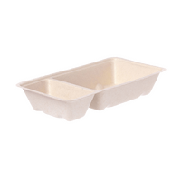 Bagasse-Snackschale 16,9 x 9,3 x 3,2 cm