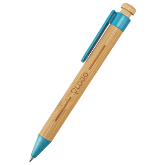 Bambus-Kugelschreiber Comfort mit einseitiger Lasergravur