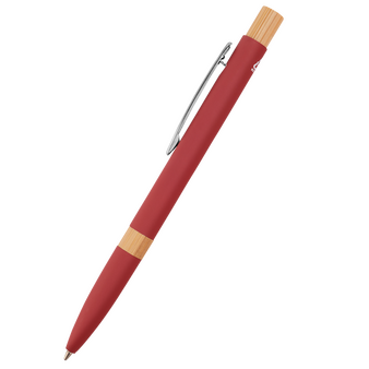Bambus-Softtouch-Kugelschreiber Chroma, ohne Werbeanbringung