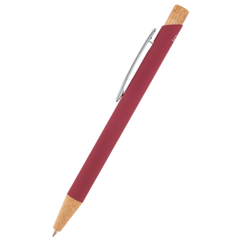 Bambus-Softtouch-Kugelschreiber Pastell, ohne Werbeanbringung