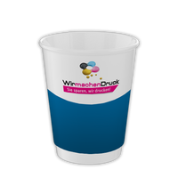 Becher doppelwandig 300ml, 4/0-farbig (CMYK)