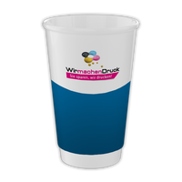 Becher doppelwandig 400ml, 4/0-farbig (CMYK)