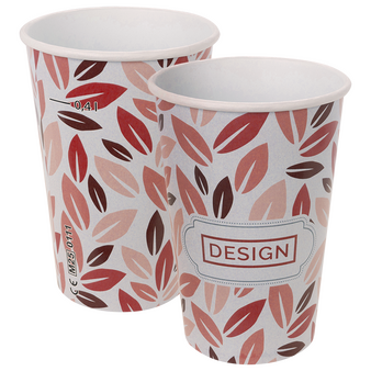 Bio-Becher einwandig mit Eichstrich 400 ml, 4/0-farbig (CMYK)