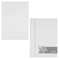 Briefumschlag DIN C4 (Lasche an der breiten Seite) haftklebend ohne Fenster einseitig 0/1 bedruckt (Rückseite)