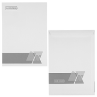 Briefumschlag DIN C4 (Lasche an der schmalen Seite) haftklebend ohne Fenster beidseitig 1/1 bedruckt