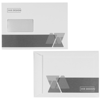 Briefumschlag DIN EA5-6 quer haftklebend mit Fenster beidseitig 1/1 bedruckt