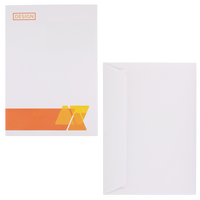 Couverts Format C4 (Lasche an der langen Seite), haftklebend ohne Fenster, einseitig 4/0 farbig bedruckt