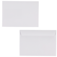 Couverts Format C5 (Lasche an der langen Seite), haftklebend ohne Fenster, unbedruckt weiss
