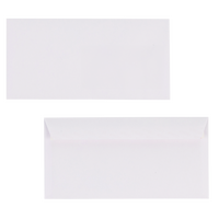 Couverts Format C6/5 (Lasche an der langen Seite), haftklebend ohne Fenster, unbedruckt weiss