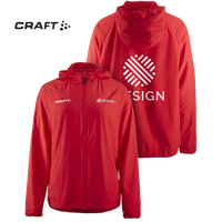 Craft-Damen-Windjacke - Squad Go Jacket, mit zwei Druckpositionen