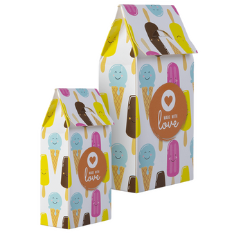 Dachverpackung in freier Größe einseitig bedruckt 4/0-farbig