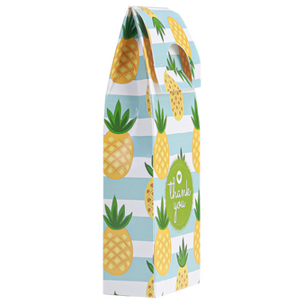 Dachverpackung mit Steckboden mit Längsnaht (6 x 3 x 10 cm plus Dach) einseitig bedruckt 4/0-farbig