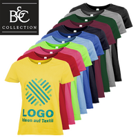 Damen-T-Shirt Basic, farbig - B&C Collection, mit einer Druckposition