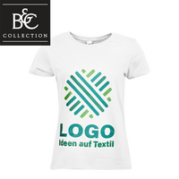 Damen-T-Shirt Basic, weiß - B&C Collection, mit einer Druckposition