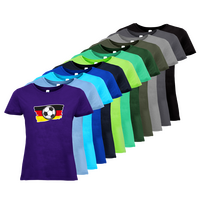 Tshirt, farbig bedruckt, Vorderseite, verschiedene Farben