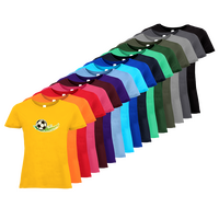 Tshirt, farbig bedruckt, Vorderseite, verschiedene Farben