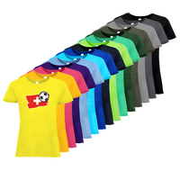Tshirt, farbig bedruckt, Vorderseite, verschiedene Farben
