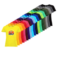 Tshirt, farbig bedruckt, Vorderseite, verschiedene Farben