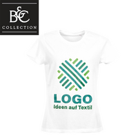 Damen-T-Shirt Organic, weiß - B&C Collection, mit einer Druckposition