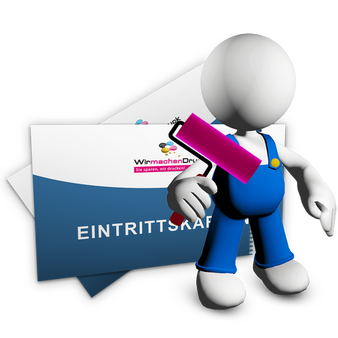 Eintrittskarten - Gestaltung und Erstellung Ihrer Druckvorlage zum Festpreis