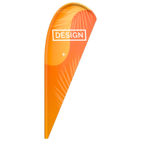 Ersatzdruck für Beachflag Basic Drop M bedruckt