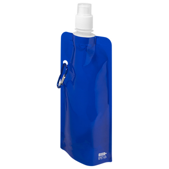 Faltbare Sportflasche aus RPET, 500 ml, ohne Werbeanbringung