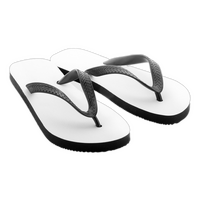 Flip-Flops mit schwarzem PVC-Riemen, ohne Werbeanbringung