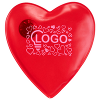 Rotes bedrucktes Wärmekissen in Herzform