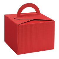 Geschenkbox, Tragegriff, Rot