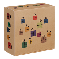 Geschenkbox, farbig bedruckt, Motiv