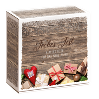 Geschenkbox, farbig bedruckt, Motiv