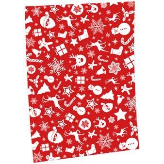 Geschenkpapier B1 (700 x 1000 mm) mit Weihnachtsfreude-Motiv