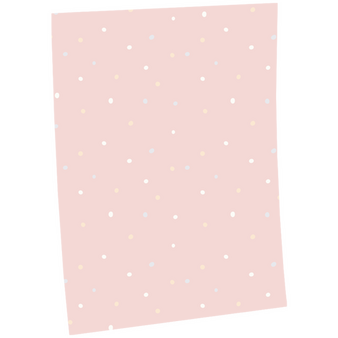 Geschenkpapier B2 (500 x 700 mm) mit Pastell-Punkte-Motiv