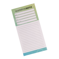 Gesprächsnotizzettel, DIN lang (9,9 x 21,0 cm), 1-seitig, 4/0-farbig