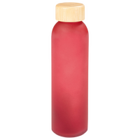 Glasflasche mit Bambusdeckel unbedruckt