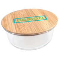 Glas-Lunchbox rund bedruckt