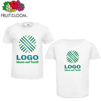 Herren-T-Shirt Budget, weiß - Fruit of the Loom, mit zwei Druckpositionen