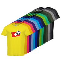 Tshirt, farbig bedruckt, Vorderseite, verschiedene Farben